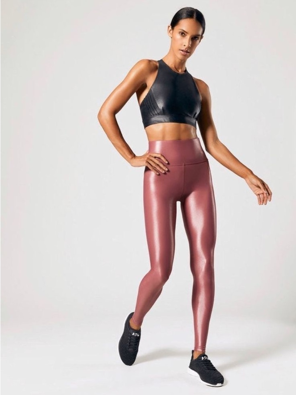 Carbon38 High Rise Full-Length Legging in Takara Shine